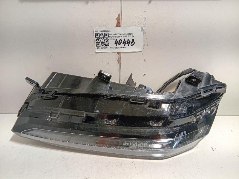 Fendinebbia ANT DX 9835230880 Peugeot 308 III 2021
