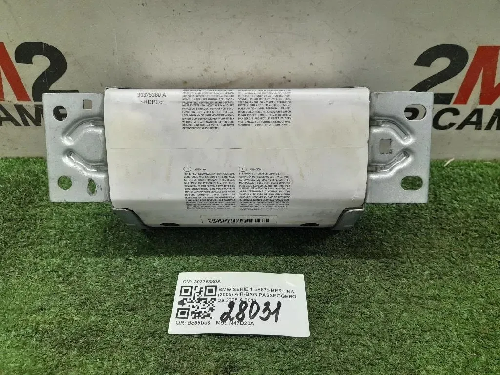 Air-bag Passeggero 30375380A Bmw Serie 1 E87 Berlina 2005