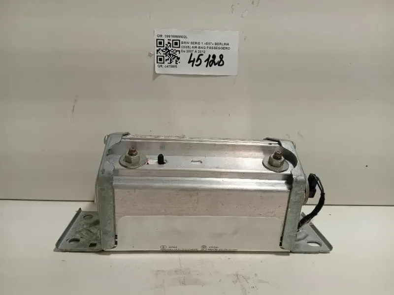Air-bag Passeggero 39916869802L Bmw Serie 1 E87 Berlina 2005