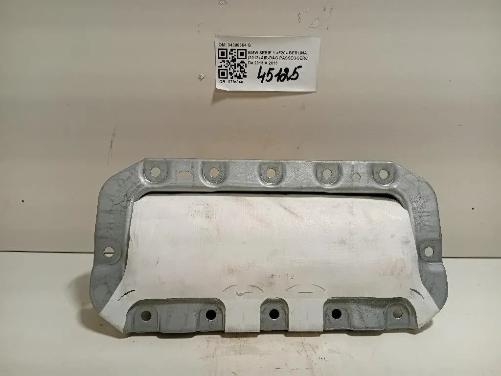 Air-bag Passeggero 34089354 G Bmw Serie 1 F20 Berlina 2012