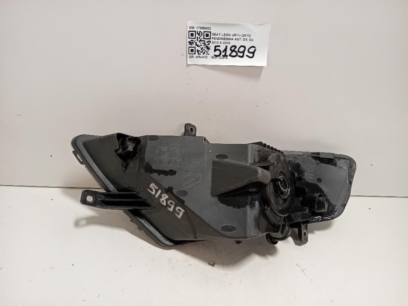Fendinebbia ANT DX 17958802 Seat LEON 5F1 2013