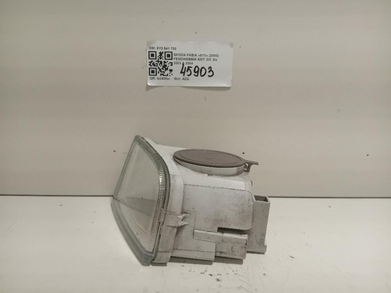 Fendinebbia ANT DX 6Y0 941 700 Skoda Fabia 6Y3 2000