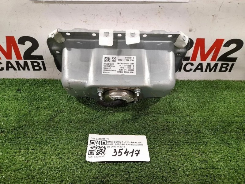 Air-bag Passeggero 34089354 G Bmw Serie 1 F20 Berlina 2012