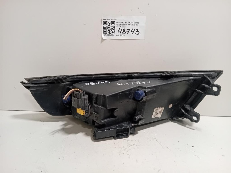 Fendinebbia ANT DX 6V0 941 700 Skoda Fabia NJ3 2018
