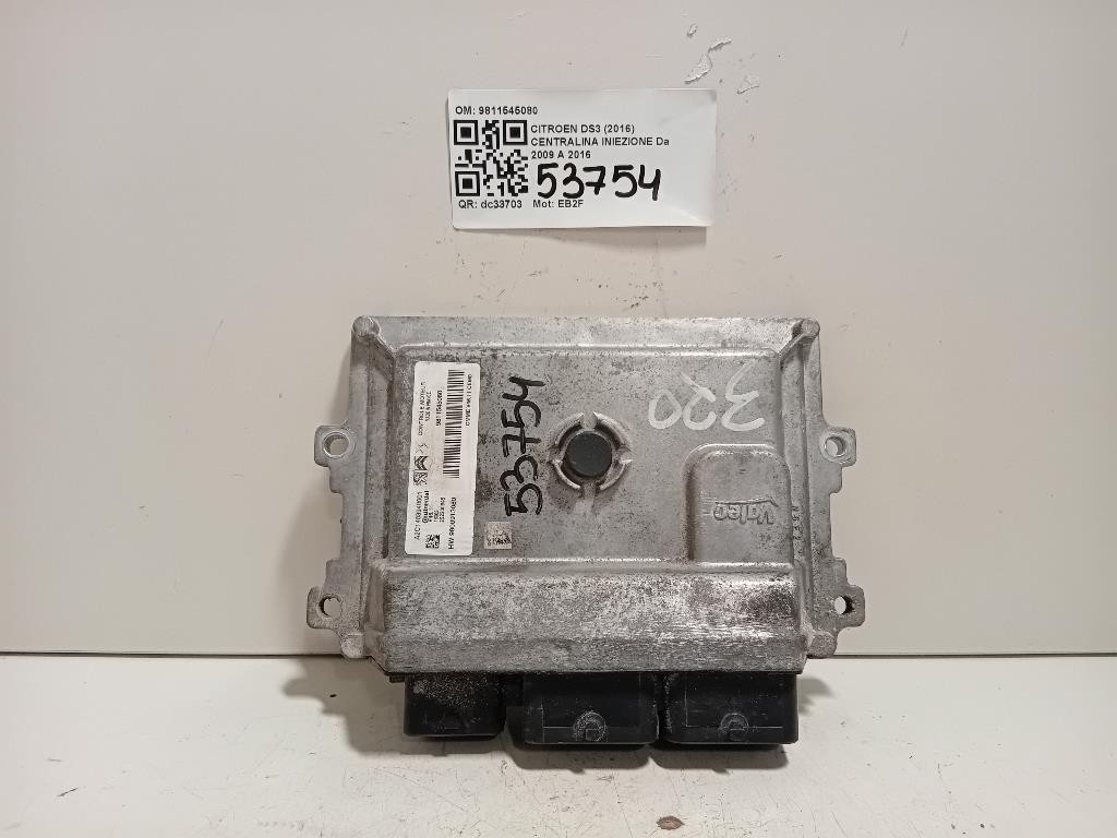 Centralina Iniezione 9811545080 Citroen DS3 2016