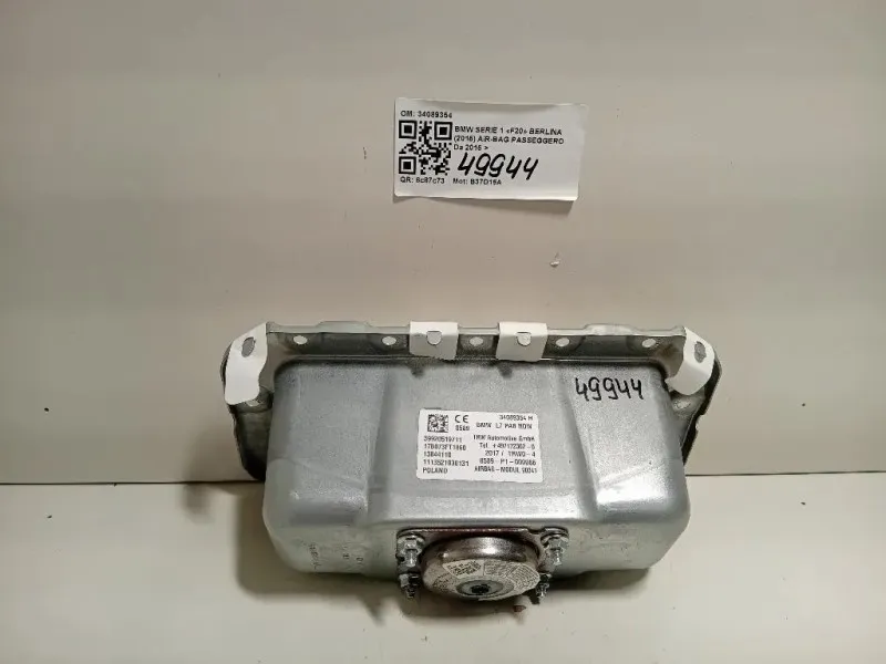 Air-bag Passeggero 34089354 Bmw Serie 1 F20 Berlina 2015
