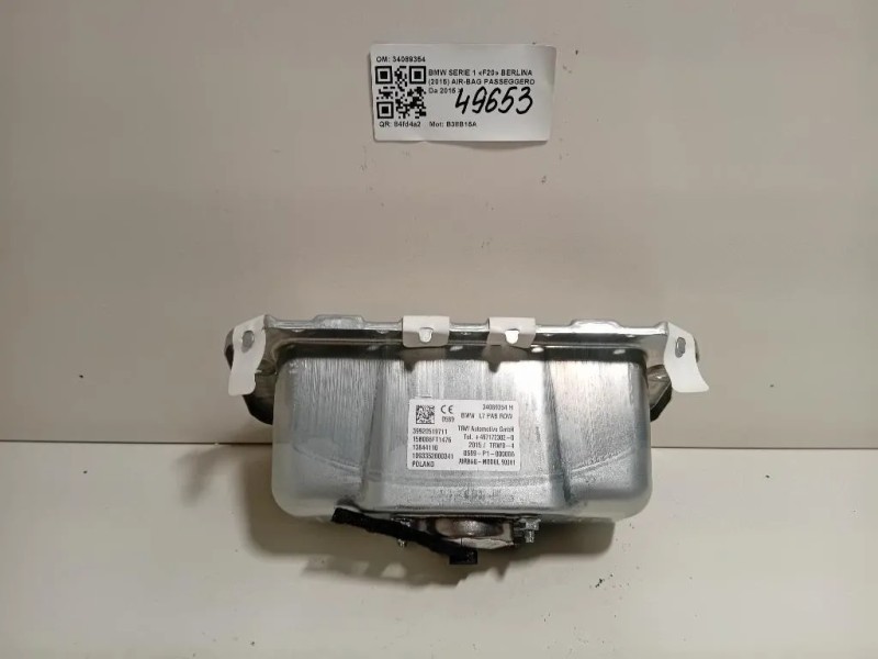 Air-bag Passeggero 34089354 Bmw Serie 1 F20 Berlina 2015