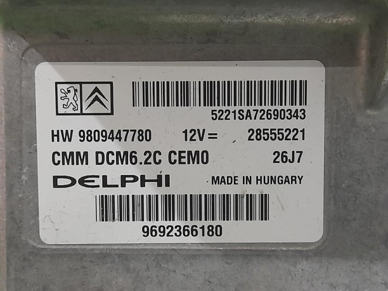 Centralina Iniezione 9692366180 Citroen Jumper III 2014