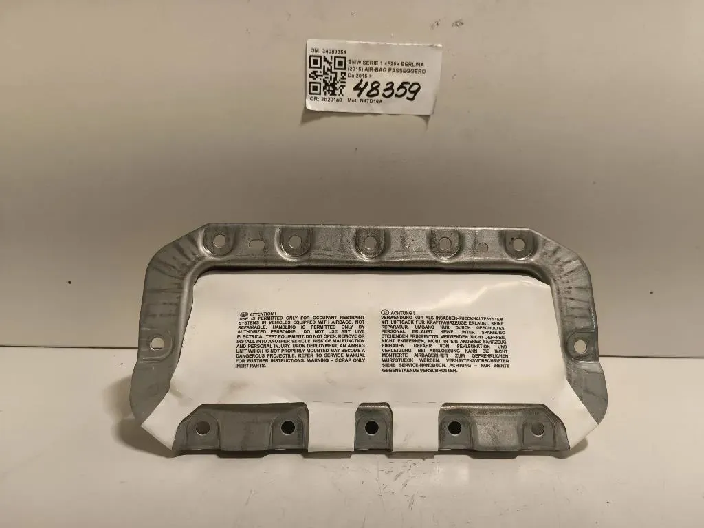 Air-bag Passeggero 34089354 Bmw Serie 1 F20 Berlina 2015