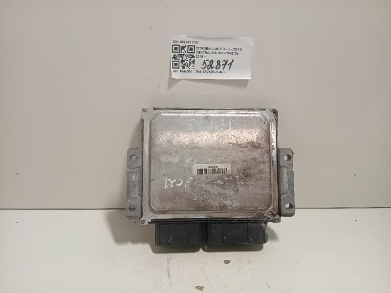 Centralina Iniezione 9824601180 Citroen Jumper III 2014