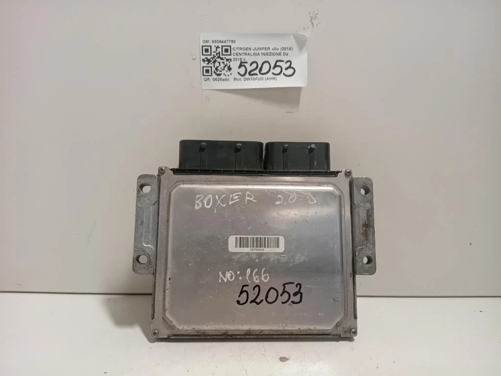 Centralina Iniezione 9809447780 Citroen Jumper III 2014