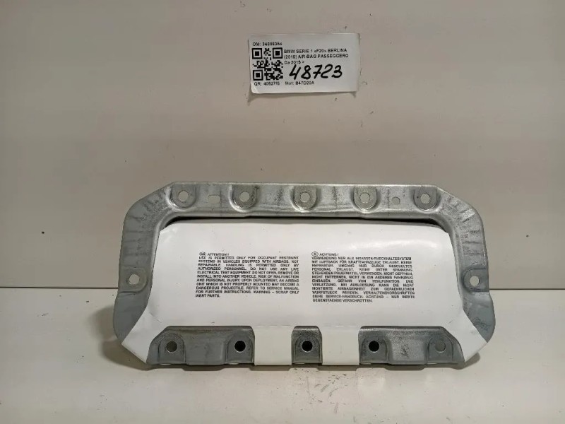 Air-bag Passeggero 34089354 Bmw Serie 1 F20 Berlina 2015