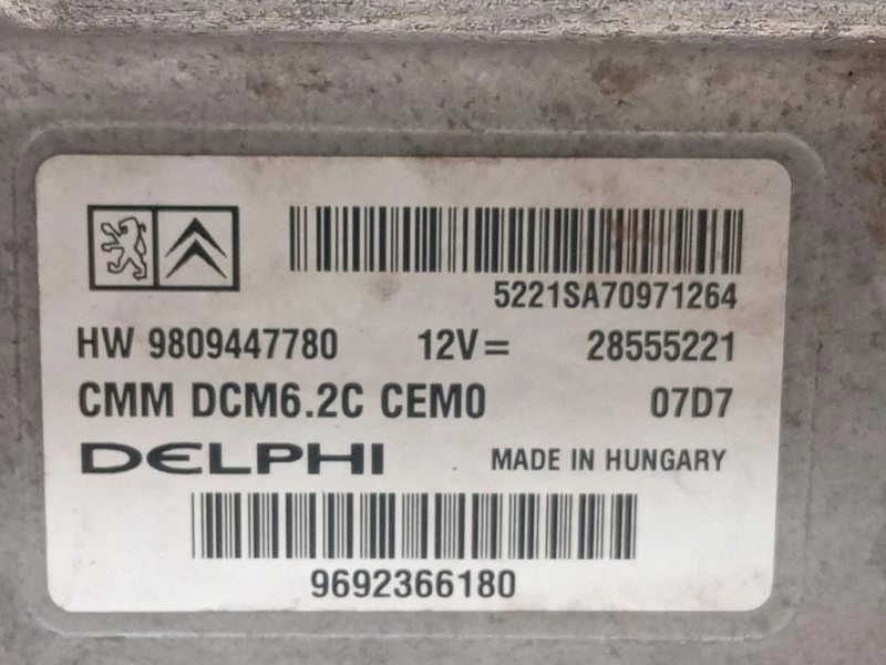 Centralina Iniezione 9809447780 Citroen Jumper III 2014