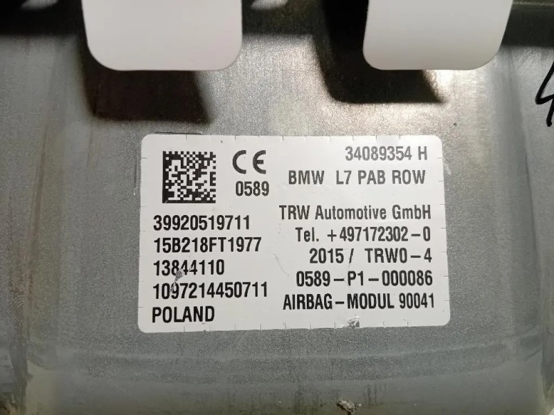 Air-bag Passeggero 34089354 Bmw Serie 1 F20 Berlina 2015