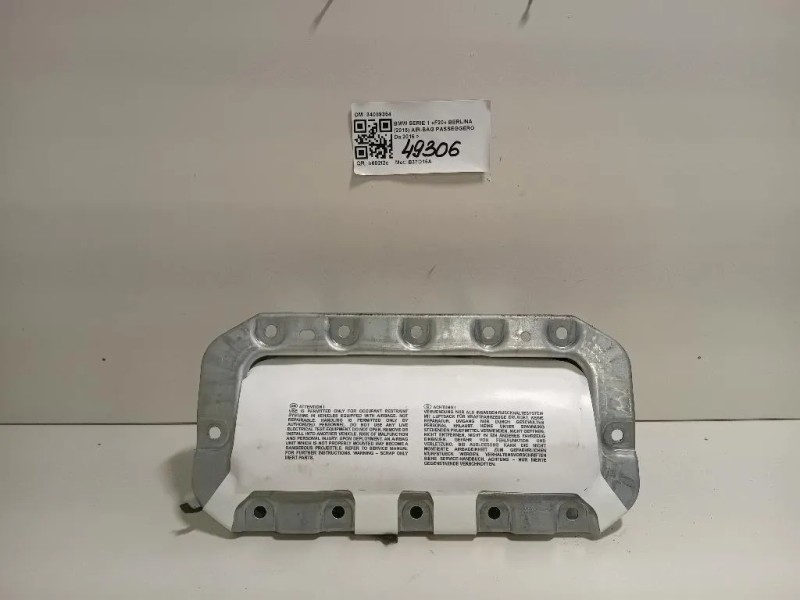 Air-bag Passeggero 34089354 Bmw Serie 1 F20 Berlina 2015