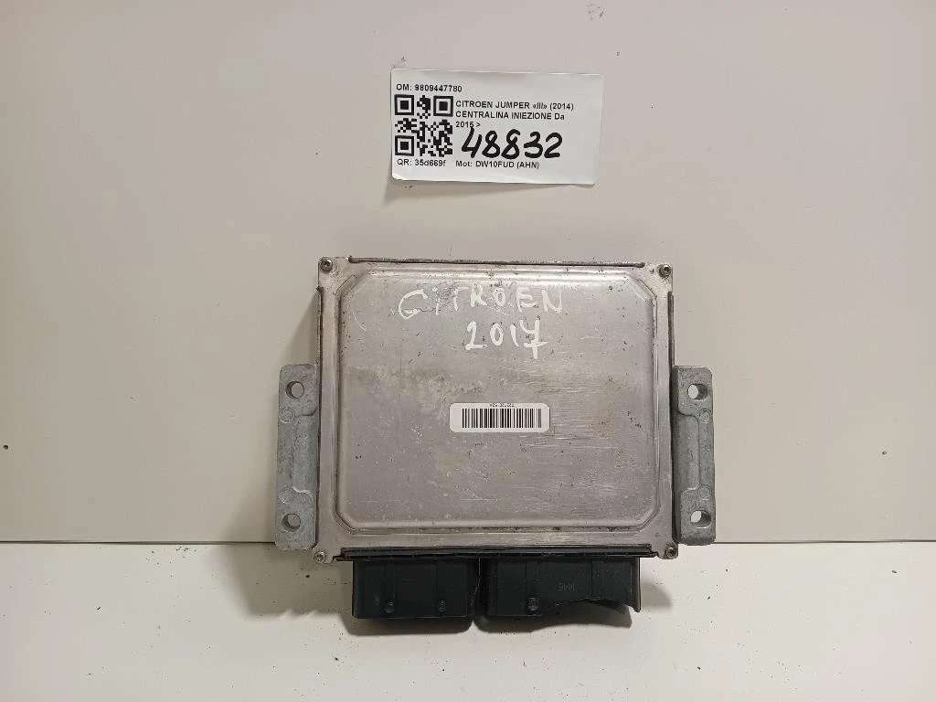 Centralina Iniezione 9809447780 Citroen Jumper III 2014
