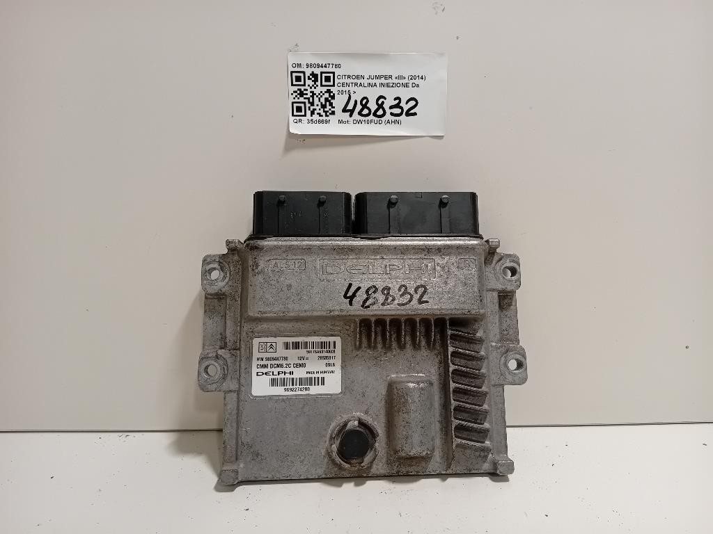 Centralina Iniezione 9809447780 Citroen Jumper III 2014