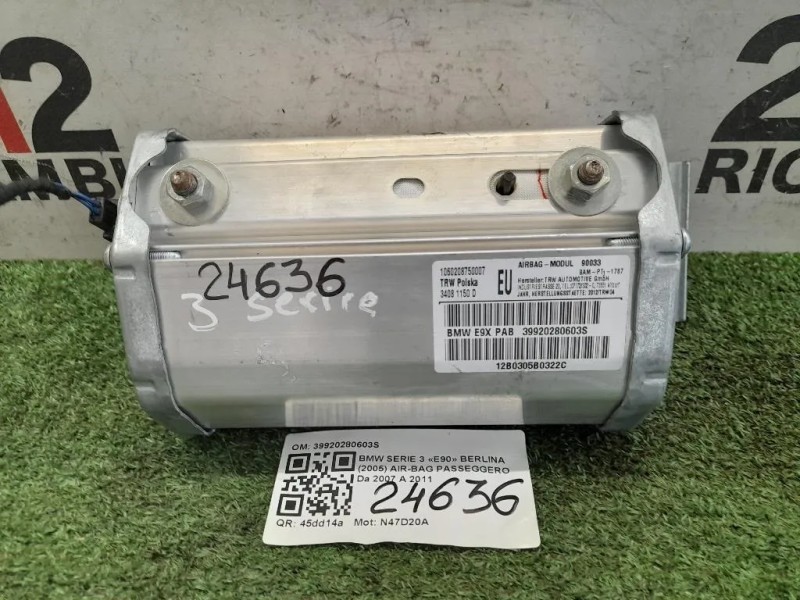 Air-bag Passeggero 39920280603S Bmw Serie 3 E90 Berlina 2005