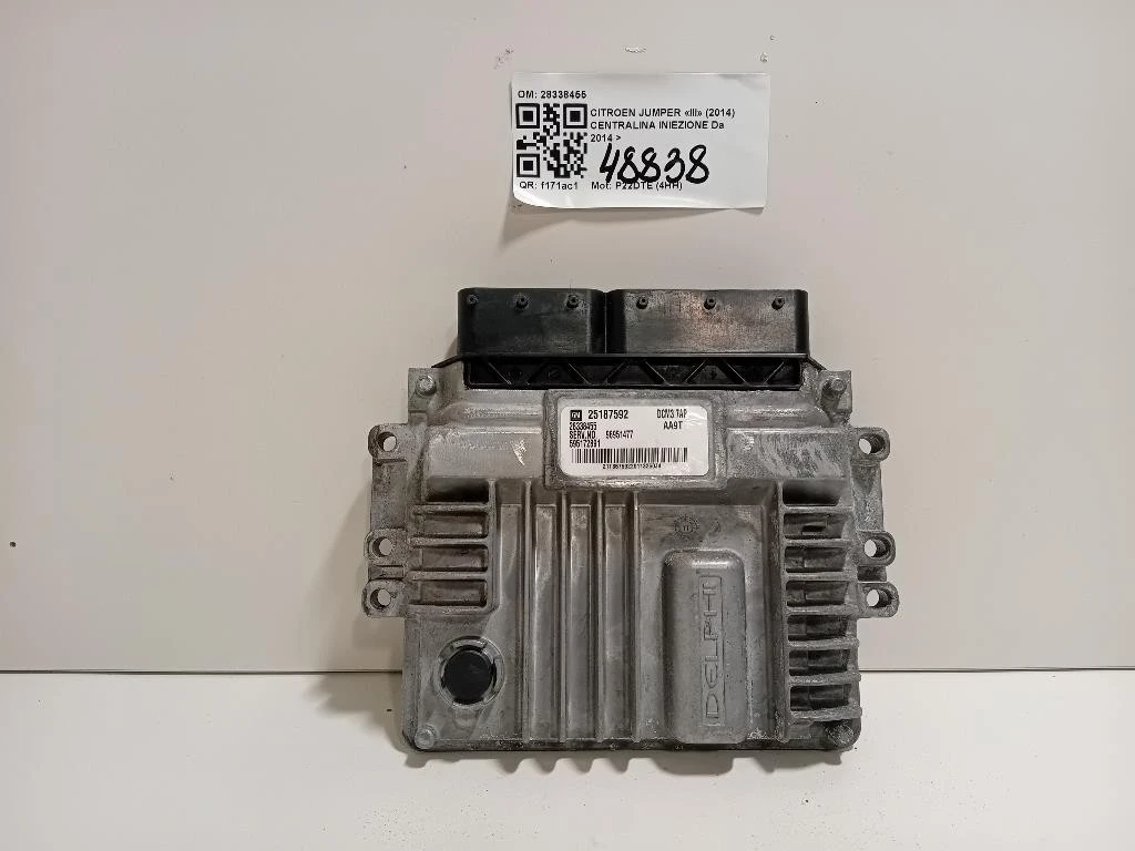 Centralina Iniezione 28338455 Citroen Jumper III 2014