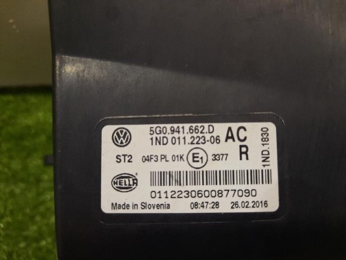 Fendinebbia ANT DX 5G0941662D Volkswagen GOLF VII 2013