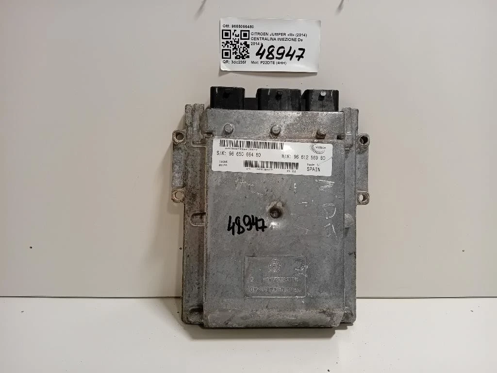 Centralina Iniezione 9665066480 Citroen Jumper III 2014