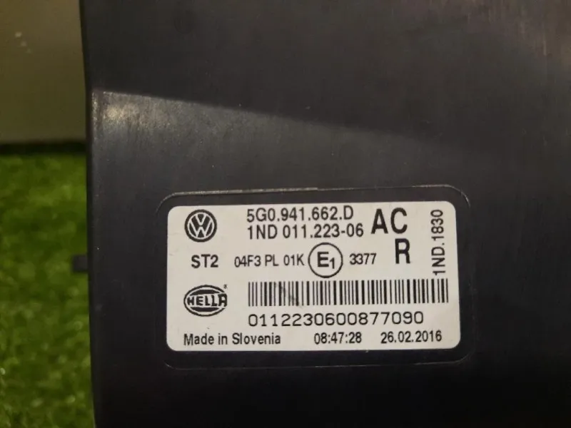 Fendinebbia ANT DX 5G0941662D Volkswagen GOLF VII 2013