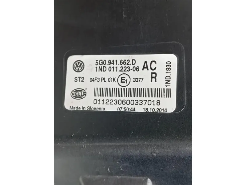 Fendinebbia ANT DX 5G0941662D 5G0941662D Volkswagen GOLF VII 2013