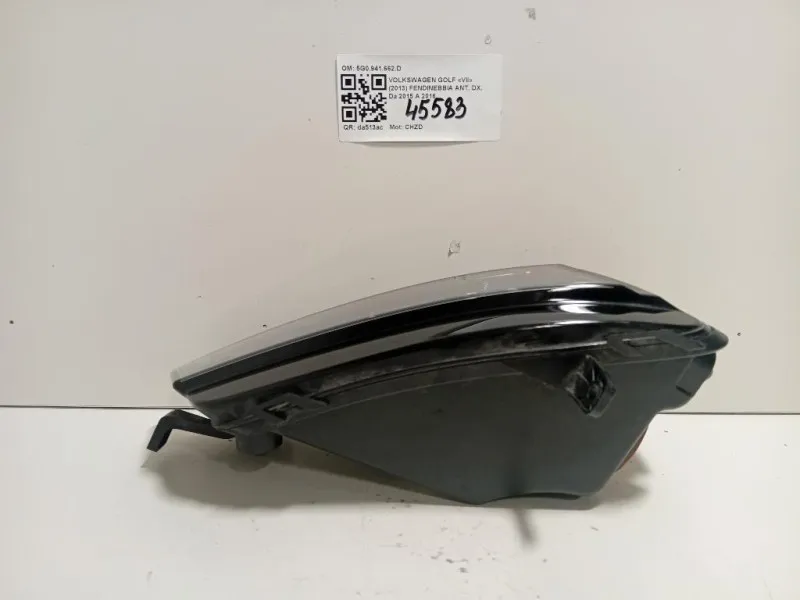 Fendinebbia ANT DX 5G0941662D 5G0941662D Volkswagen GOLF VII 2013