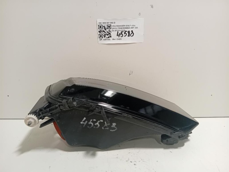 Fendinebbia ANT DX 5G0941662D 5G0941662D Volkswagen GOLF VII 2013