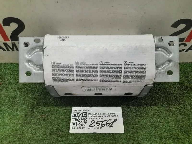 Air-bag Passeggero 399138247051 Bmw Serie 3 E92 Coupe 2007