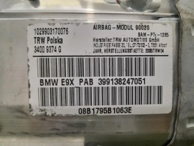 Air-bag Passeggero 399138247051 Bmw Serie 3 E92 Coupe 2007