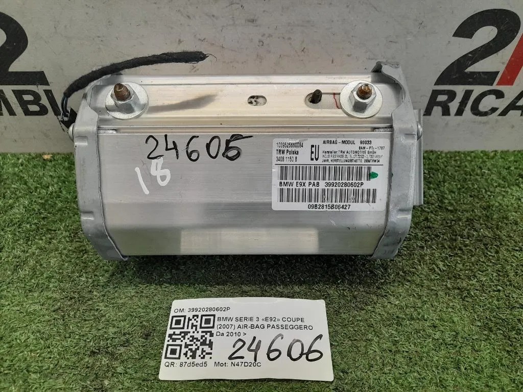 Air-bag Passeggero 39920280602P Bmw Serie 3 E92 Coupe 2007