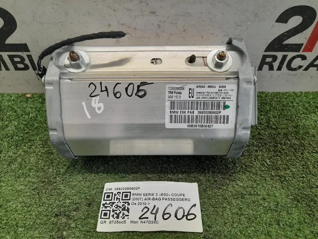 Air-bag Passeggero 39920280602P Bmw Serie 3 E92 Coupe 2007