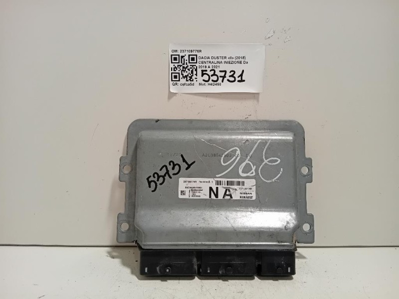 Centralina Iniezione 237109776R Dacia Duster II 2018