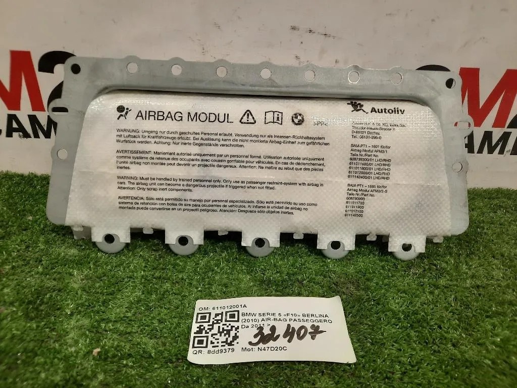 Air-bag Passeggero 611012001A Bmw Serie 5 F10 Berlina 2010