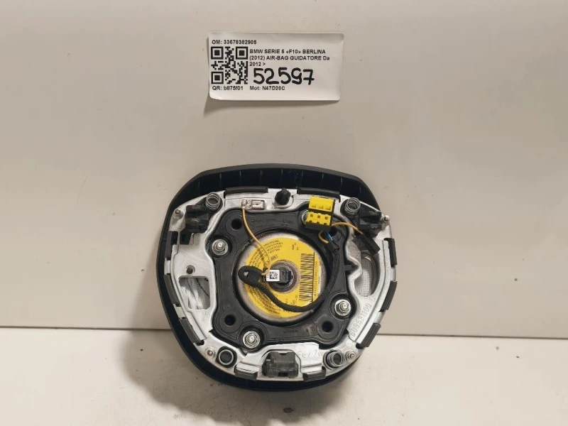 Air-bag Guidatore 33678382905 Bmw Serie 5 F10 Berlina 2012