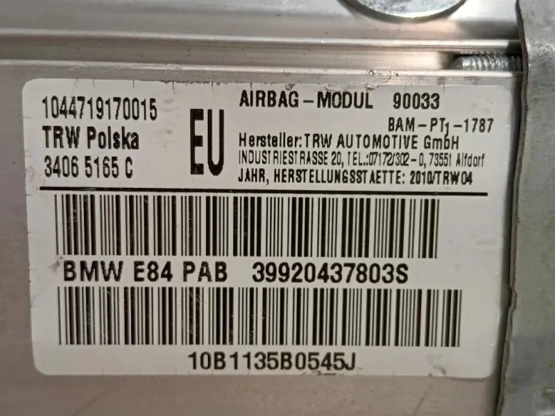 Air-bag Passeggero 34065165 Bmw X1 E84 2010