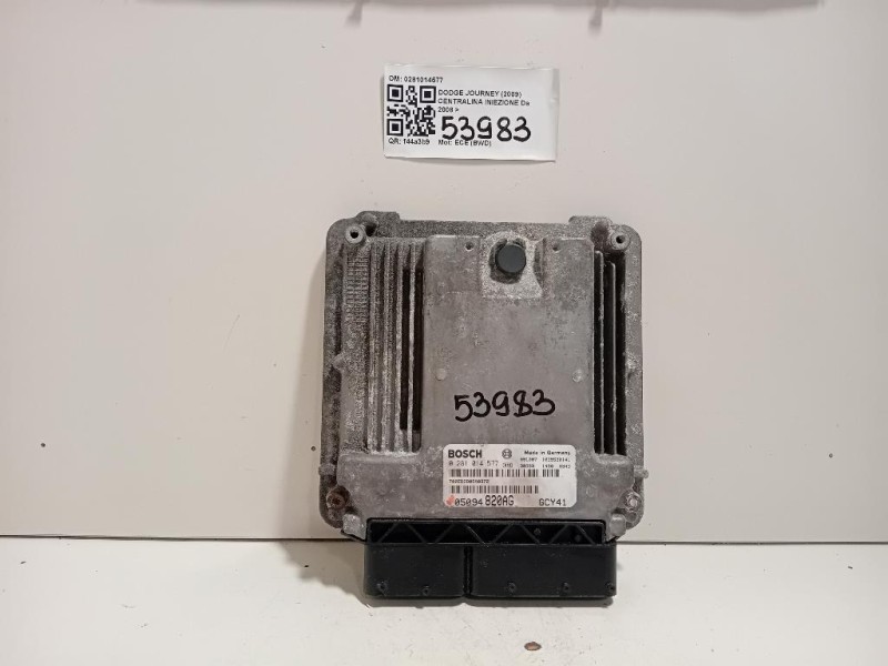 Centralina Iniezione 0281014577 Dodge Journey 2009