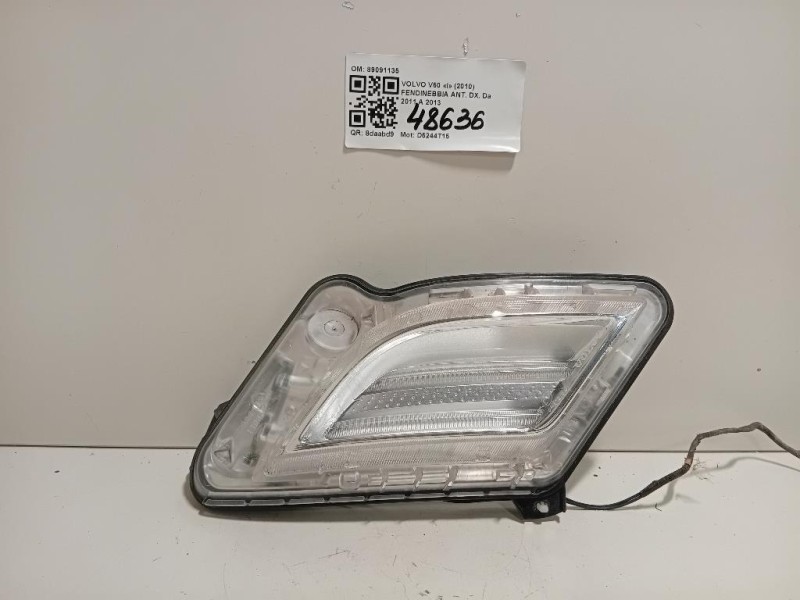 Fendinebbia ANT DX 89091135 Volvo V60 I 2010