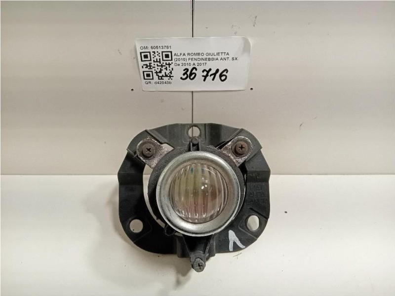Fendinebbia ANT SX 50513781 Alfa Romeo Giulietta 2010