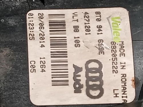 Fendinebbia ANT SX 89205222 Audi A1 8XA Sportback 2012