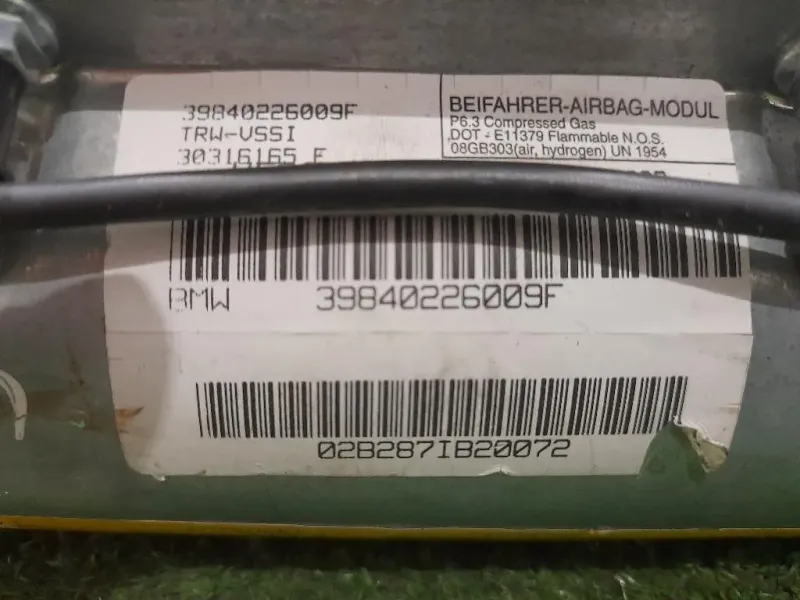 Air-bag Passeggero 39840226009F Bmw X5 E53 2000