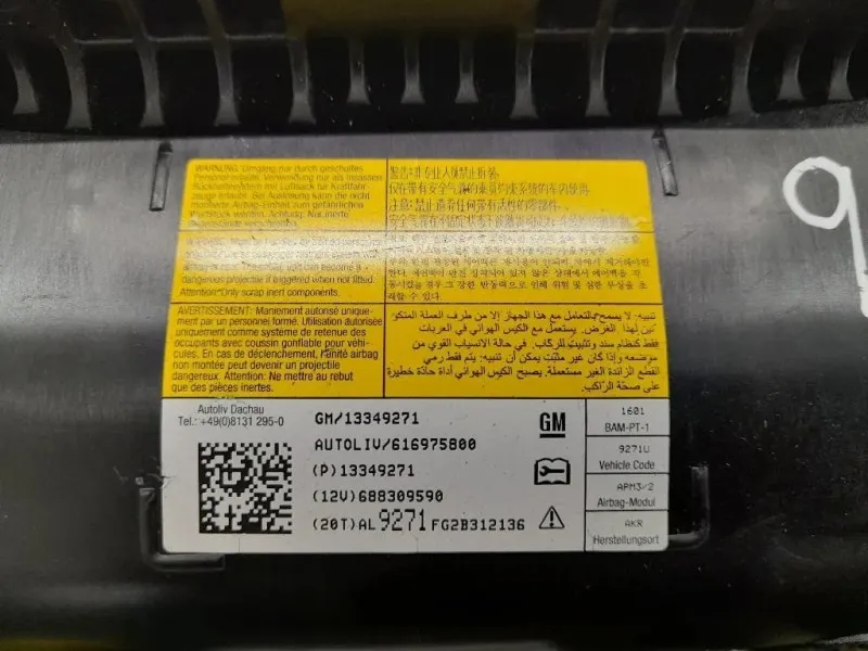 Air-bag Passeggero 13349271 Chevrolet Orlando 2011