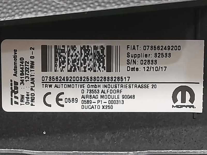 Air-bag Passeggero PB70071030 Citroen Jumper III 2014