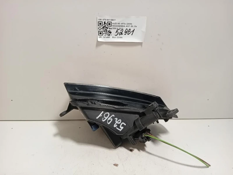 Fendinebbia ANT SX 8T0 941 699 F Audi A5 8T3 2008