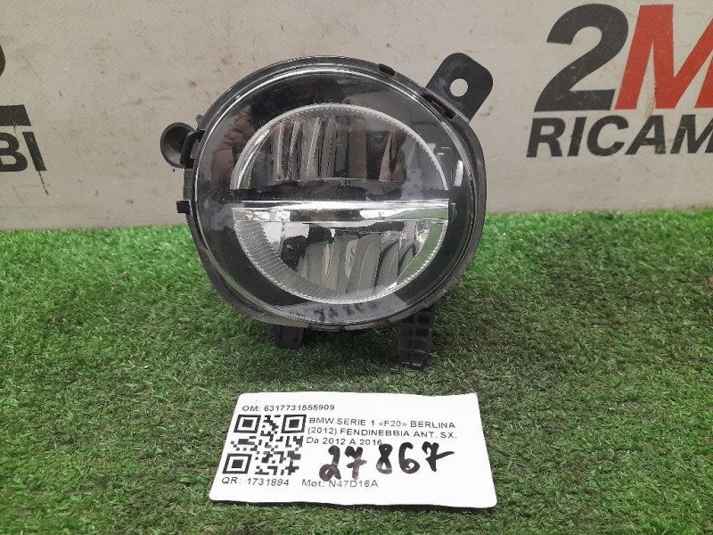 Fendinebbia ANT SX 6317731555909 Bmw Serie 1 F20 Berlina 2012