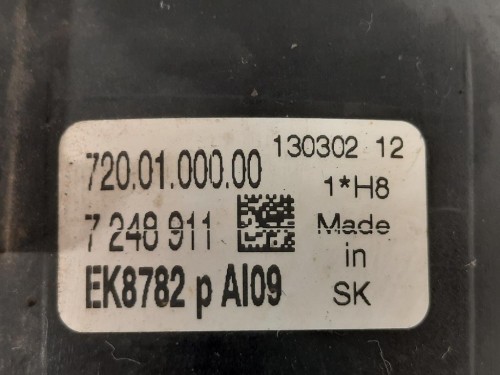 Fendinebbia ANT SX 7248911 Bmw Serie 1 F20 Berlina 2012