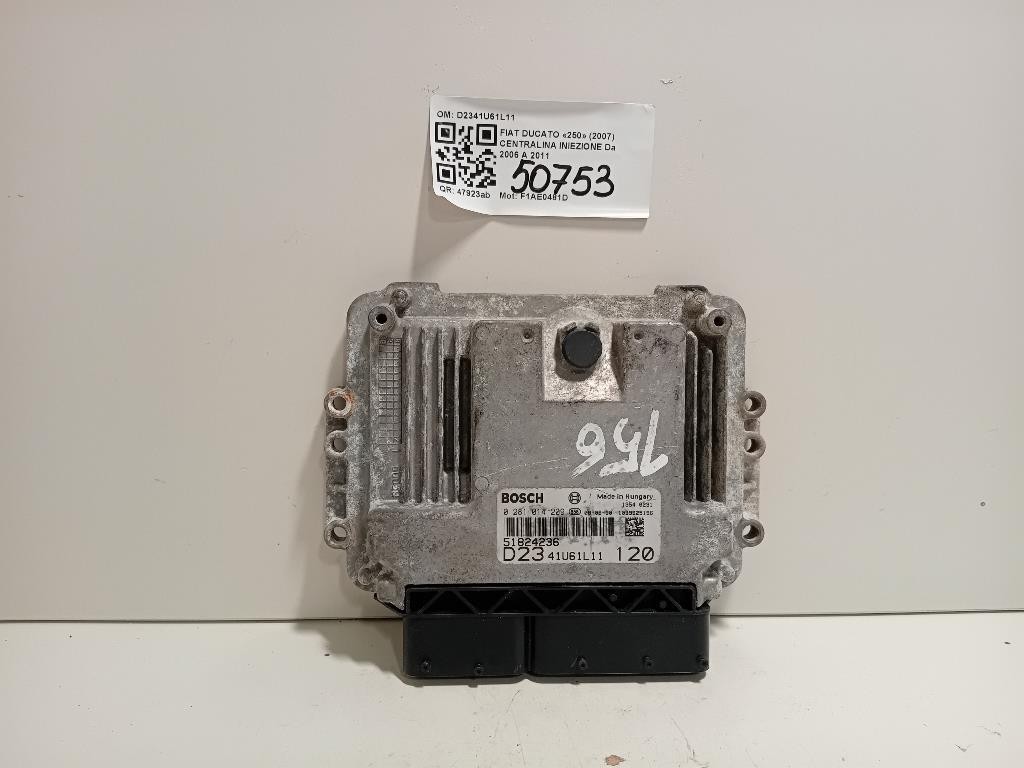 Centralina Iniezione D2341U61L11 Fiat Ducato 250 2007