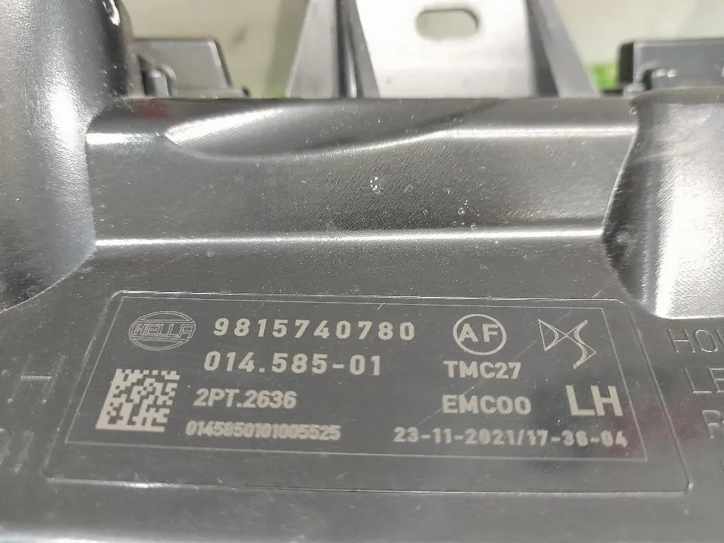 Fendinebbia ANT SX 9815740780 Citroen DS4 I 2016