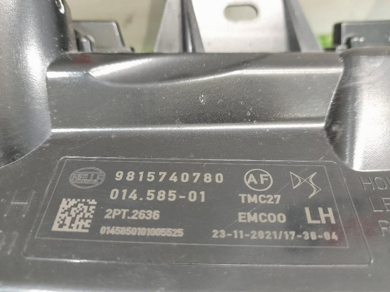 Fendinebbia ANT SX 9815740780 Citroen DS4 I 2016